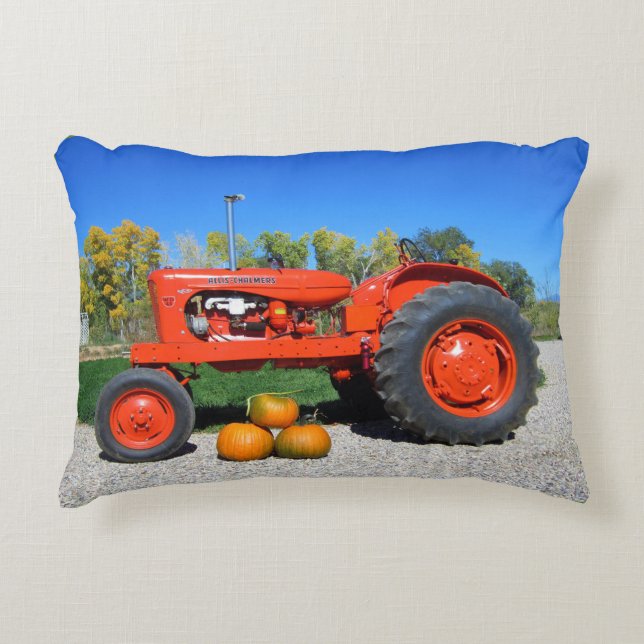 1955 WD45 Allis Chalmers Tractor- Autumn Accent Pillow (Front)