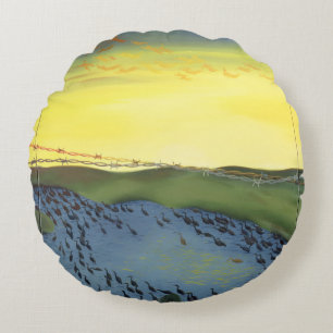 1956 1988 ROUND PILLOW