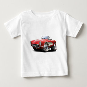 1956-57 Corvette Red Car Baby T-Shirt