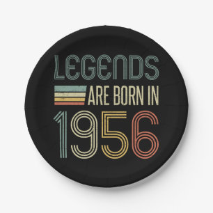1956 70th Birthday Legends Paper Plate