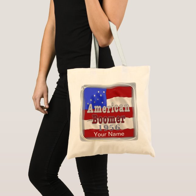 1956 Baby Boomer  Birthday  custom tote bag (Front (Product))