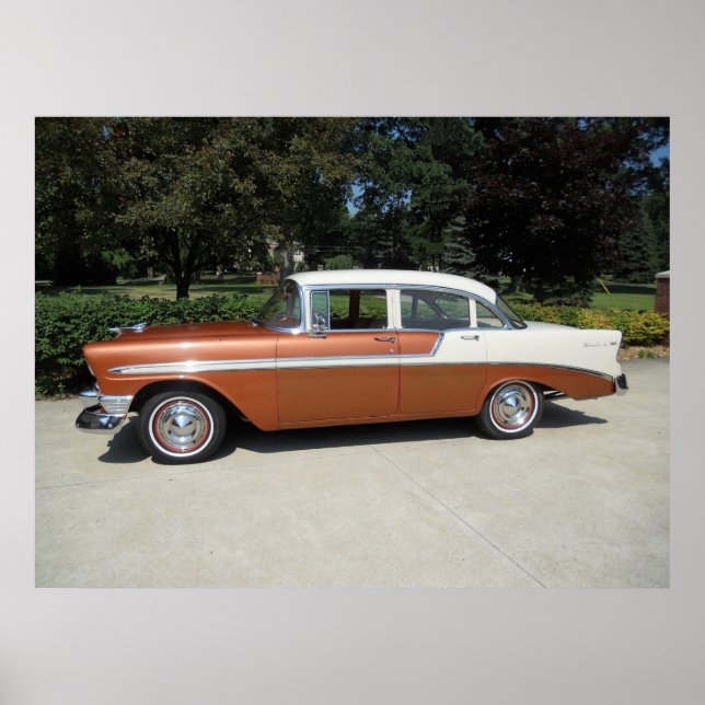 1956 Chevrolet Bel-Air 4 Door Sedan Poster (Front)