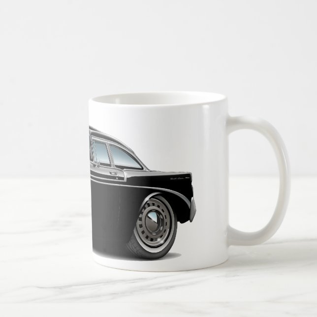 1956 Chevy Belair Black Car Coffee Mug (Right)