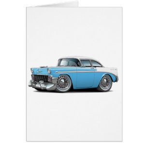 1956 Chevy Belair Lt Blue-White Car