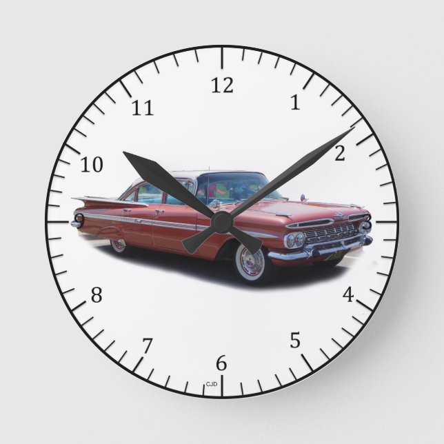 1956 impala avec horloge à nageoires (Recto)