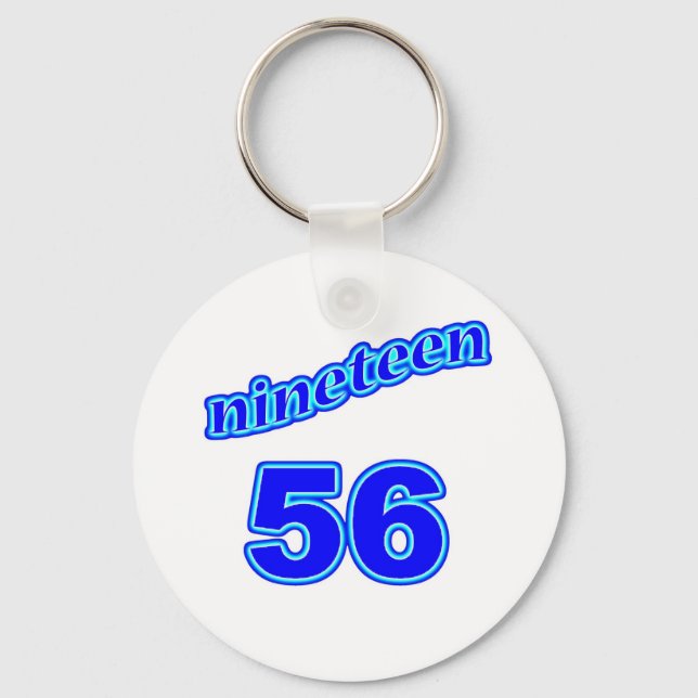 1956 Nineteen 56 Keychain (Front)