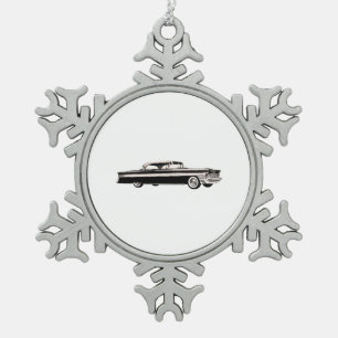 1956 Packard Clipper Snowflake Pewter Christmas Ornament