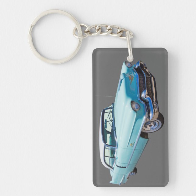 1956 Sedan Deville Cadillac Luxury Car Keychain (Front)