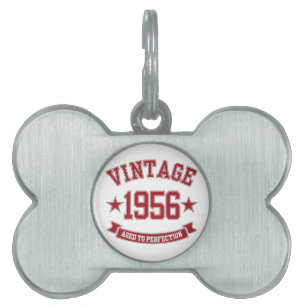 1956 Vintage Aged to Perfection Pet ID Tag