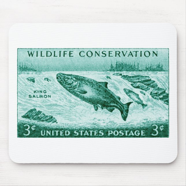 1956 Wildlife Conservation, Salmon Mouse Pad (Front)
