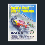 1957 Avus Grand Prix vintage racing Postcard<br><div class="desc">1957 Avus Grand Prix vintage racing Postcard</div>
