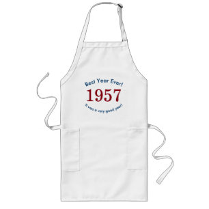 1957 ♥ Best Year Ever! 60th Birthday Gift Apron