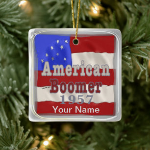 1957 Birthday Baby Boomer  ornament
