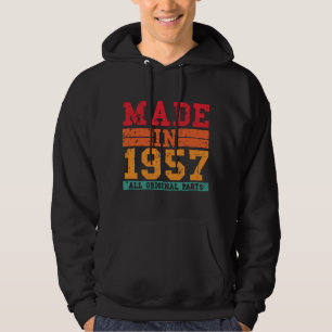 1957 Birthday Vintage Saying Hoodie