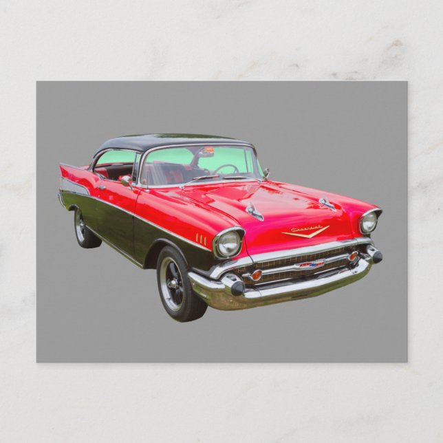 1957 Chevrolet Bel Air Classic Car Postcard (Front)