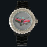 1957 Chevrolet Bel Air Classic Car Watch<br><div class="desc">Red and black 1957 Chevy Bel Air Classic Car photo.</div>