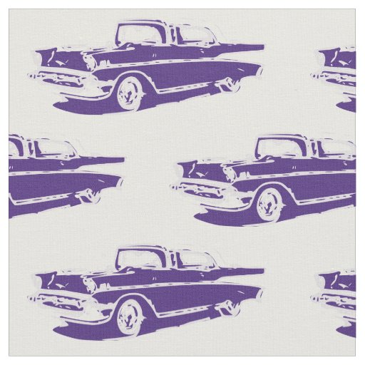 1957 Chevrolet Classic Car Fabric Zazzle
