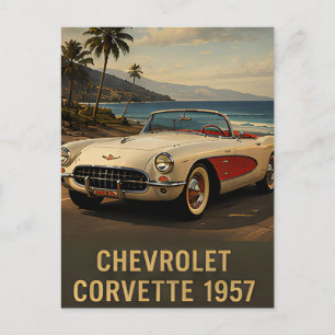 1957 Chevrolet Corvette Vintage American Sports Ca Postcard
