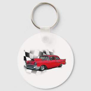 1957 Chevrolet Dragster Keychain