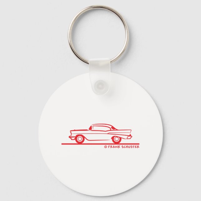 1957 Chevrolet Hardtop Coupe Keychain (Front)