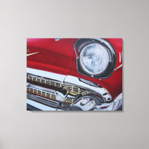 "1957 Chevy Bel Air" artist Teresa Griffin Canvas Print