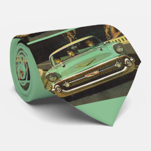 1957 Chevy Bel Air print Tie