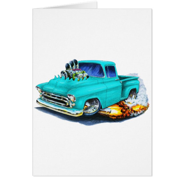 1957 Chevy Pickup Turquoise (Front)