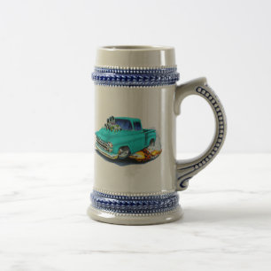 1957 Chevy Pickup Turquoise Beer Stein