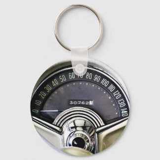 1957 Classic Sports Car Speedometer Keychain
