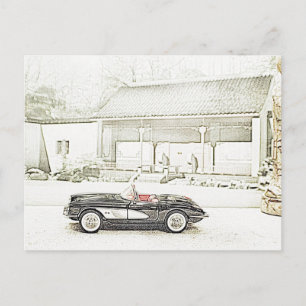 1957 Corvette Convertible Postcards