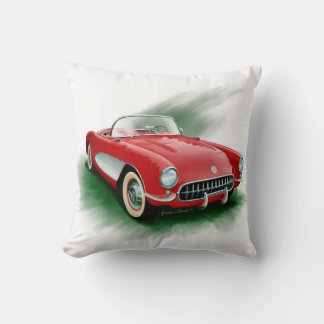 1957 Corvette Throw Pillow