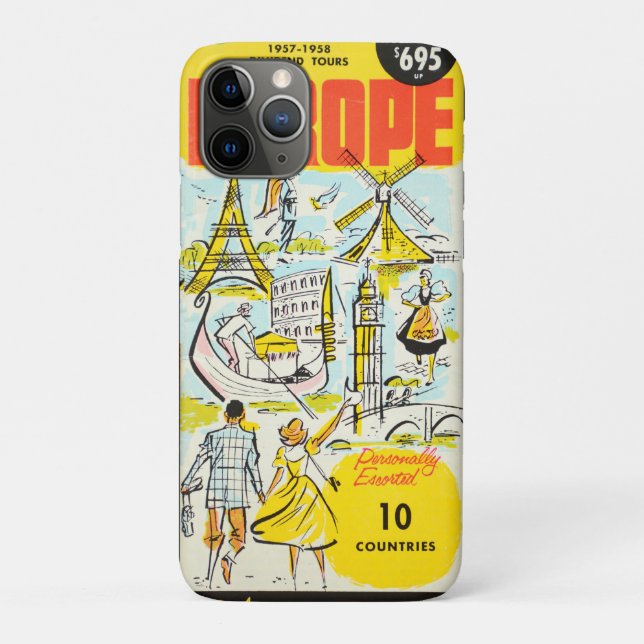 1957 EUROPE TRAVEL BROCHURE COVER  (Back)