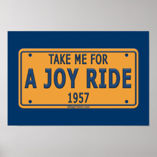 1957 Joy Ride Car Poster