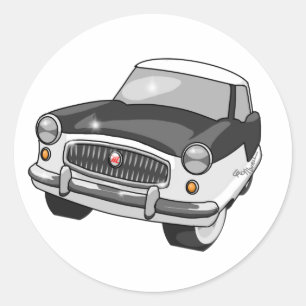 1957 Nash Metropolitan Classic Round Sticker