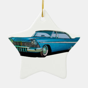 1957 Plymouth Belvedere Sport Coupe Ceramic Ornament