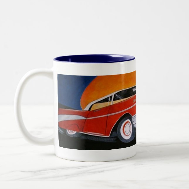 1957 red chevy coffee mug (Left)