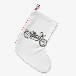 1957 Sportster Motorcycle Small Christmas Stocking