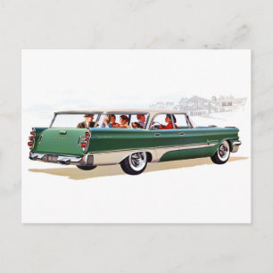 1957 Stationwagon Postcard