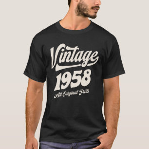 1958 66th Birthday Gifts 66 Year Old Men Women T-Shirt