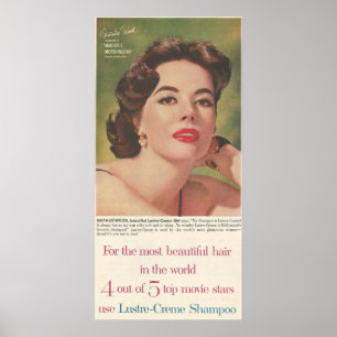 1958 Ad Lustre-Creme Poster