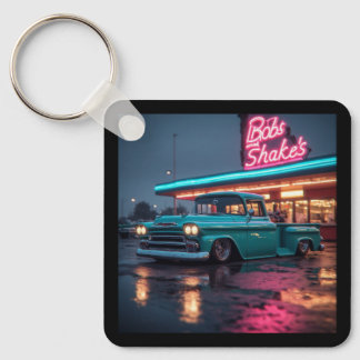 1958 Chevrolet 3100 stepside pickup Keychain