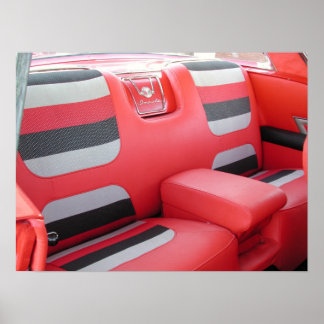 1958 Chevrolet Impala back seat Poster