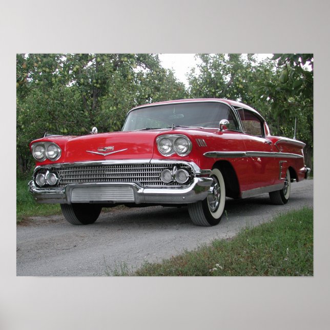 1958 Chevrolet Impala Poster (Front)
