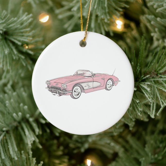 1958 Chevy Corvette Christmas Ornament (Tree)
