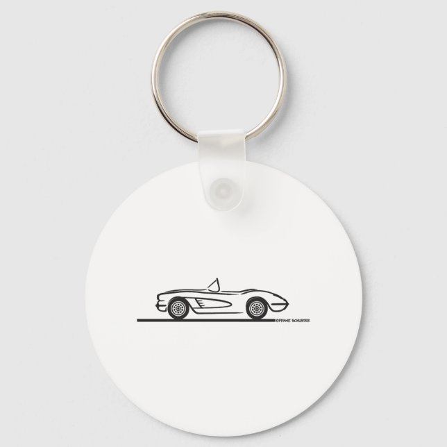 1958 Corvette Convertible Keychain (Front)