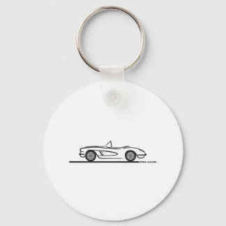 1959 1960 Chevrolet Corvette Keychain