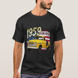 1959 59 Apache Truck 4th Of July American T-Shirt