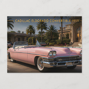 1959 Cadillac Eldorado Convertible Vintage Postcard