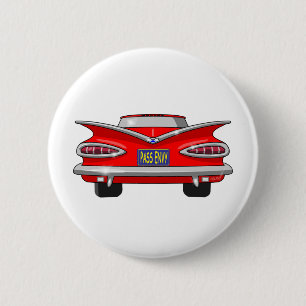 1959 Chevrolet Chevy Impala Pass Envy 2 Inch Round Button