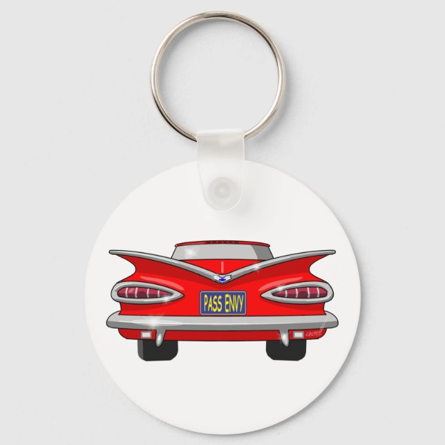 1959 Chevrolet Chevy Impala Pass Envy Keychain (Front)